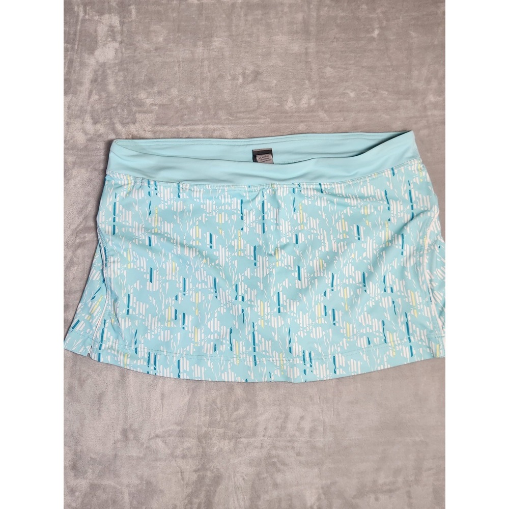 CG by Champion Womens XL Activewear Skirt Skort‎ Light Blue Floral  Tennis Golf